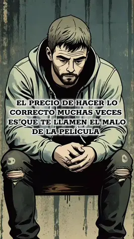 EL PRECIO DE HACER LO CORRECTO MUCHAS VECES ES QUE TE LLAMEN EL MALO DE LA PELÍCULA #motivacion #motivacióndiaria #reflexionesdelavida 