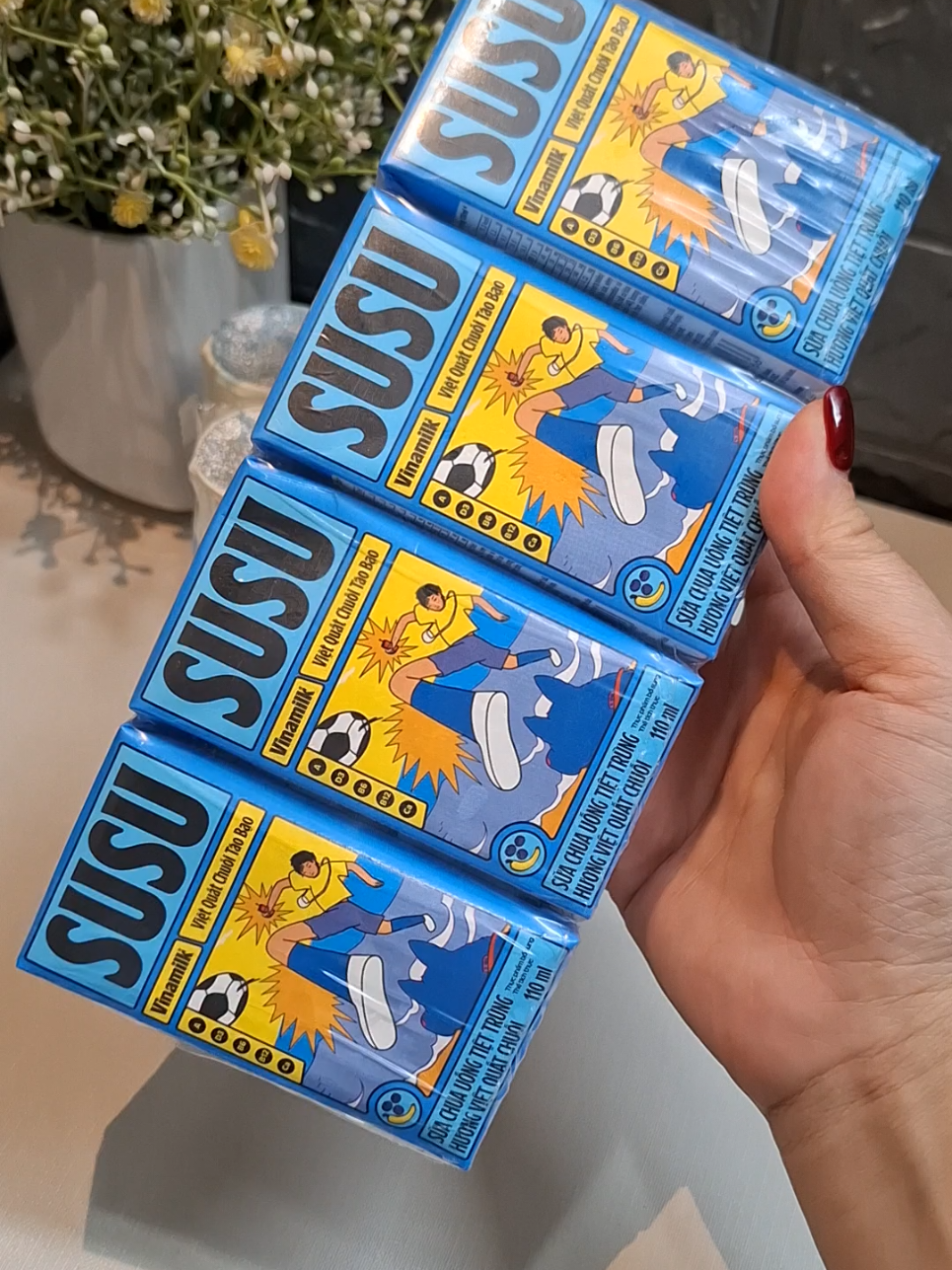 sữa chua uống tiệt trùng Susu  #vinamilk #susu 