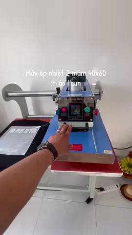 Máy ép nhiệt 2 mâm 40x60 In áo thun thời trang