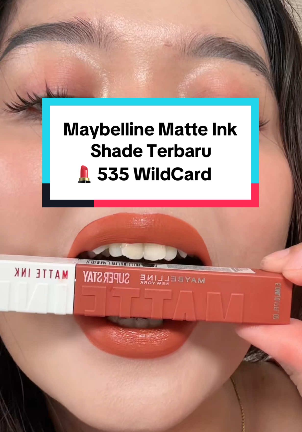 Membalas @makbung121184 Maybelline Matte Ink 535 Wildcard warna Orange wortel super duper cakep🥕💄 @Maybelline Indonesia  . . . #cumamatteinkyangbisa #wearemaybelline #maybellinesuperstay #maybelline535wildcard #lipmatte 