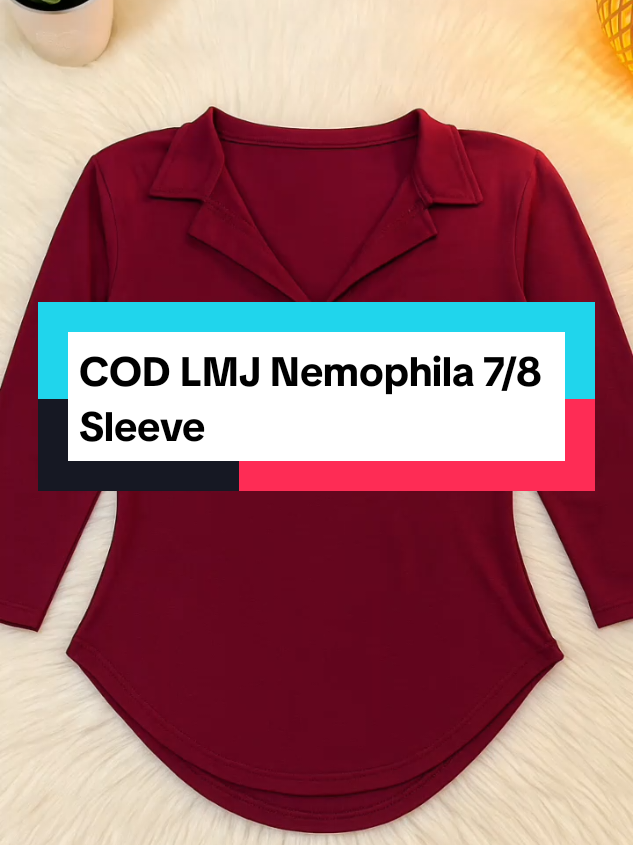 COD LMJ Nemophila 7/8 Sleeve Top #fashion #flashsale #fyp #belilokal #cekkeranjangkuning #foryou #foryoupage 