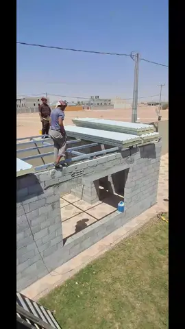 تركيب الواح سندويش البنل المعزول عازل للحراره وصوت