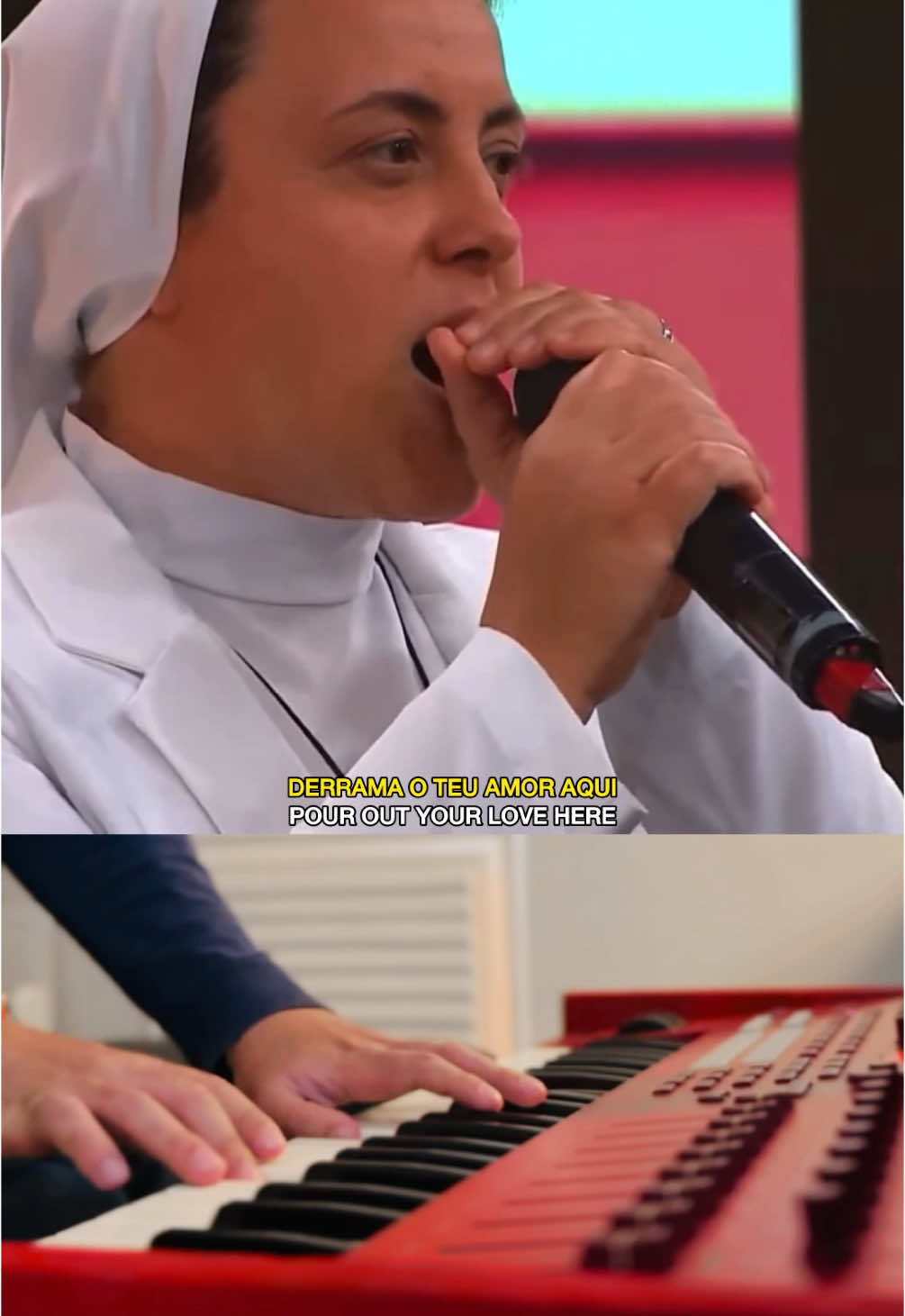 Me uni ao beatbox da freira Marizele e ao vocal do Danilo Dyba feras demais! 🥰🔥👏🏻👏🏻