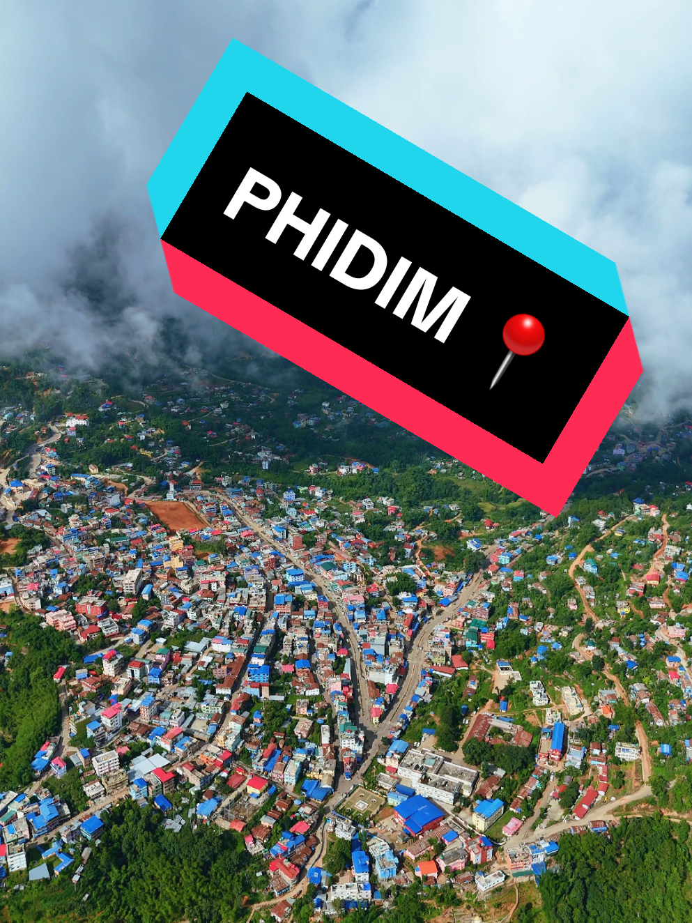 PHIDIM FROM EAST ☁️  #FYP #DroneView #NepalDrone #Panchthar #phidim  #DJIMini4Pro #AerialNepal #NatureTok #NepalTikTok #TravelTok #VisitNepal2025 #ScenicView #HiddenGemsNepal