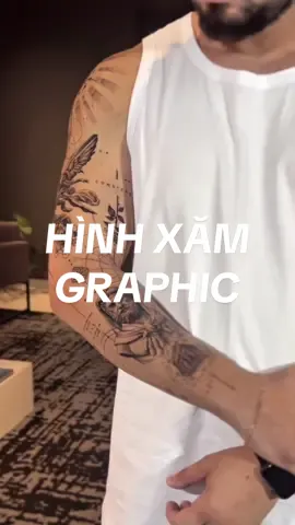 Hình xăm Graphic 🖤  #tattoos #tattoo #tattooidea #tattooideas #hinhxamdep #hìnhxămđẹp #hinhxam #saigontattoo #hinhxamgraphic #graphictattoo 