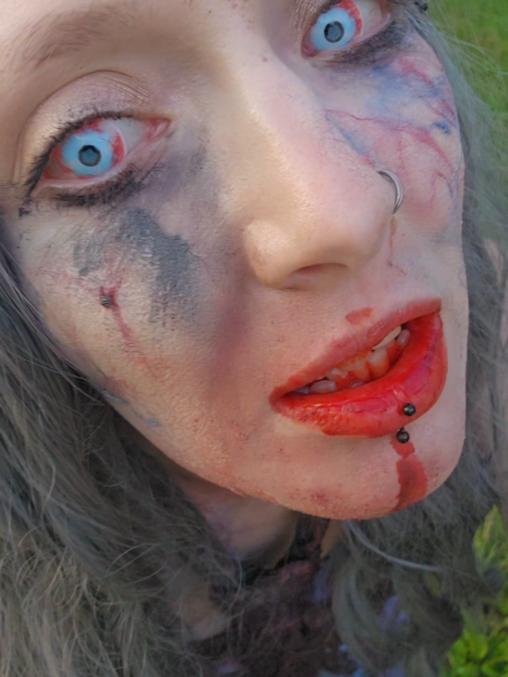 if you wnt bark when I say then dnt expect me to when u say!!!  #youdontownme #notyourbarbiegirl  #zombie #makeup #scareactor #iowa 