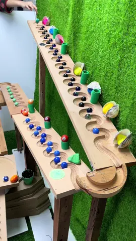 Marble run race on HABA slope (choose a marble) #ピタゴラスイッチ #marblerace #habaslope #marbleball #marbles #marblerun #asmr #fyp 