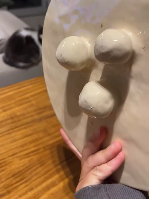 My ceramic project was a total fail. I made and designed a plate with some design on the bottom and it turns out they were not balanced. I tried to put a plant on it and it fell off. Filmed by @bnkp_, licensed by ViralHog