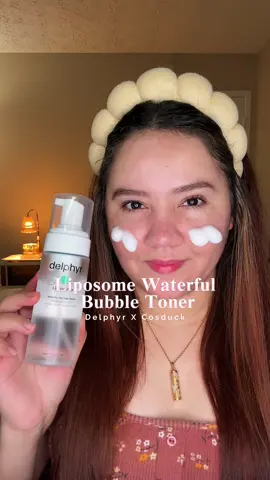 #DelphyrPrimeGlowChallenge Descubrí el @delphyr US Liposome Waterful Bubble Toner y desde entonces, mi rutina de skincare no es la misma oo Con su textura espumosa y ligera, hidrata profundamente sin dejar sensación grasosa (¡ideal para piel grasa como la mía!) Un paso que refresca, equilibra y deja la piel lista para absorber lo que viene después ¿Ya lo conocías? @delphyr US #delphyr #liposome #cosduck #bubbletoner #foamtoner #kskincare #teca #primedaydreamdeals 