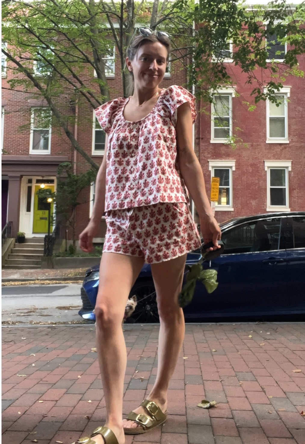Meant to be pajamas, but this set is hitting the streets  #matchingset #pajamas #jcrew #linenset #summerstyle