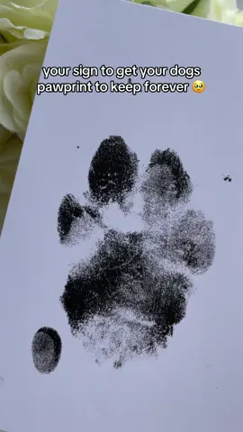 going to get it tattooed on me 🐾 #dogkeepsake #wholesome #dogmemorial #dogpawprint #inkpawprint 