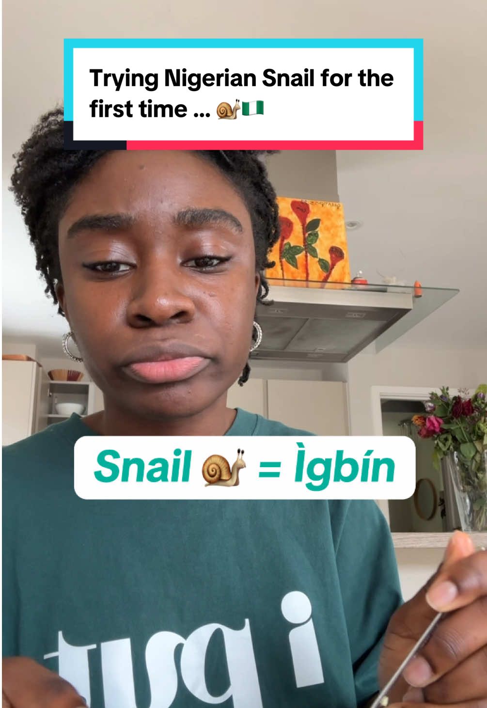 Little bit of asmr at the end for ya 😂 #yoruba #nigeriantiktok #eatingsnails #learninglanguages #nigerianindiaspora #escargot 