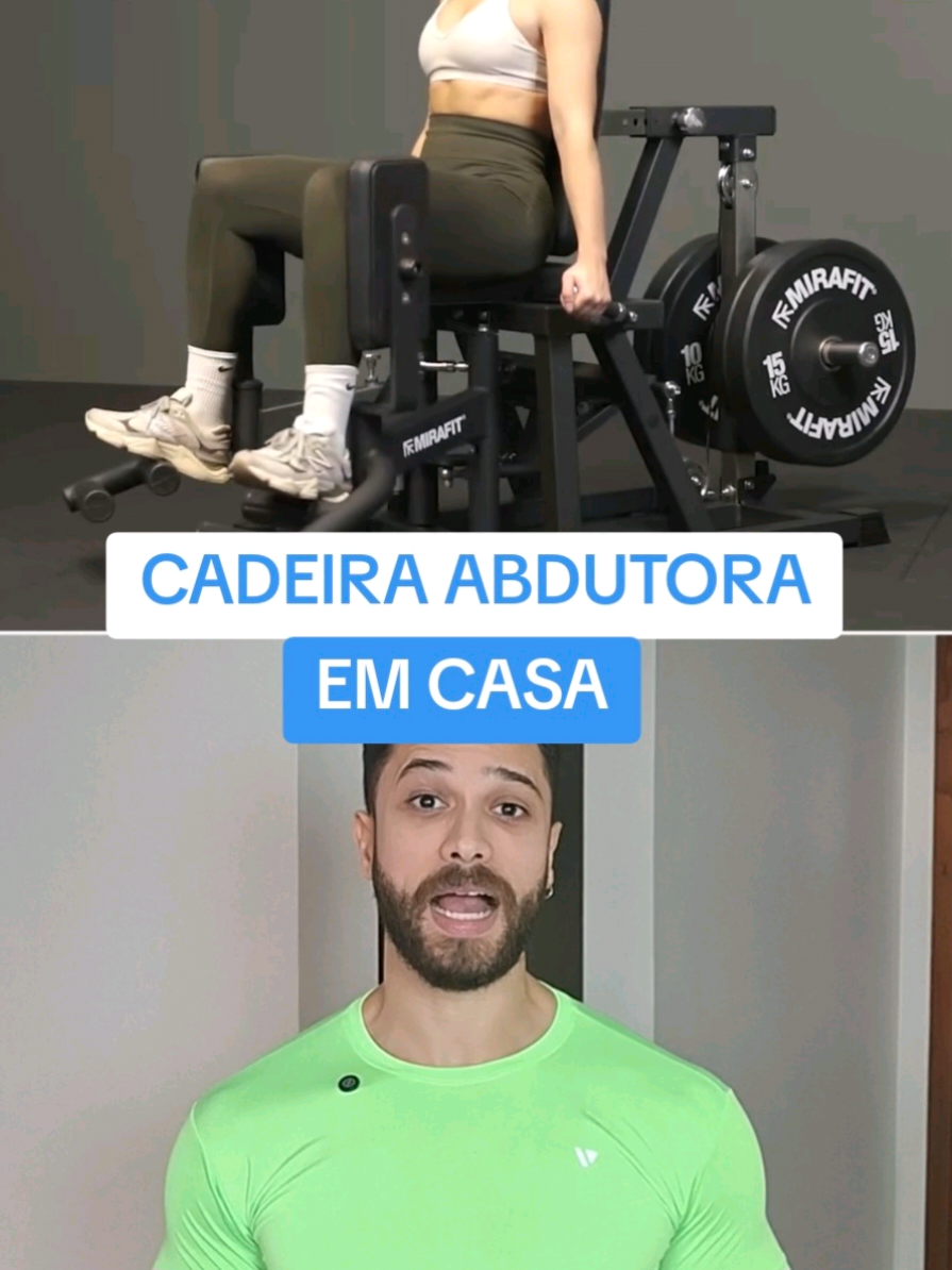 Parte 1 | Cadeira Abdutora em casa com Elásticos  #treinoemcasa #treinocomelastico #cadeiraabdutora #gluteo 