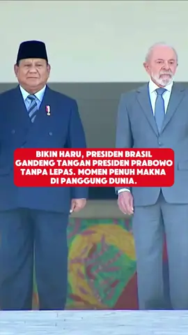 Momen Haru, Presiden Brazil Terus Gandeng Presiden prabowo di Momen resmi Kenegaraan  #viral #trending #teddy #prabowo #update #PresidenKhatulistiwa #PrabowoPapaDunia #fyp #4u #brazil🇧🇷  #ConSantanderConecto 