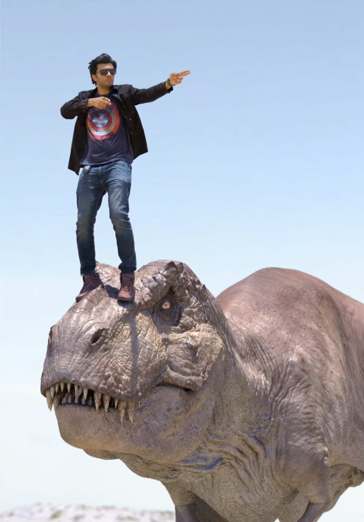 Aura Farming with Rexy ☠️ #aura #trex #indonesia 