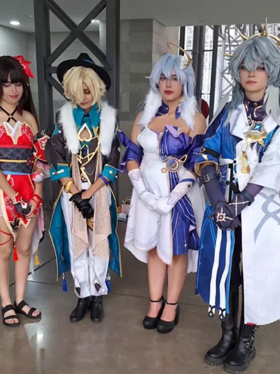 Besto colaboración ❤️💛💜🩵 Sunday • @₊⊹ Aden  Aventurine • @By Dan  Sparkle • @Itzelita_mercado  Robin • @ yo.  #HonkaiStarRail #honkaicosplay #honkaistarrailcosplay #fyp #fypシ゚ 