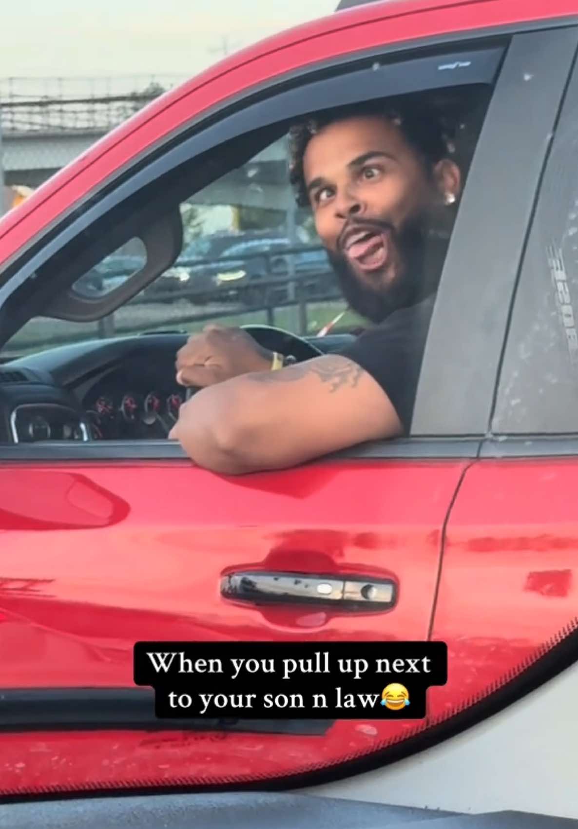 Wonder what the other drivers were thinking😂 #funnymoments #jay #goodlaugh #ontheroad #viral #fyp @The Kelley Family 