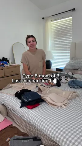 Idk something about waiting until the last min just feels more fitting 🫡 #packwithme #flight #texas #packwithmeforvacation #typebmom #sahmpackwithme #packinghacks #flightwithbaby 