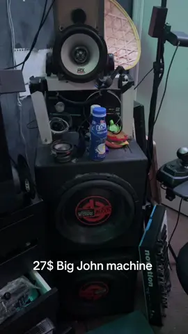 Bad John machine was indeed only 27 dollars #bigjohn #audiophile #music #fyp #speaker #subwoofer #27dollars #yeah #ts #pmo