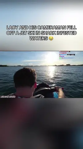 I hope Lacy’s cameraman drewwall is ok after he fell in the waters with sharks #viral #lacy #drewwall #foryou #tiktok 