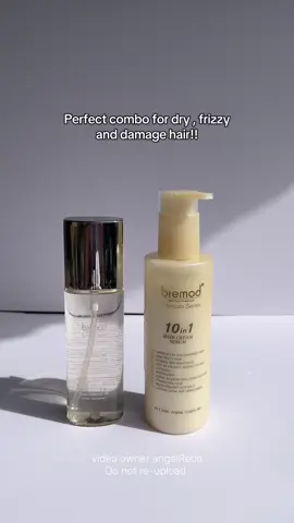 Perfect combo for dry and frizzy hair!! #serumforhair #serum #bremod #haircare #serum 