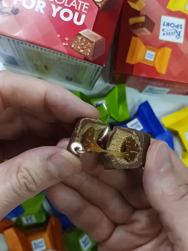 당충전 초콜릿 맛도리 추천 🍫 다양한 필링이 들어간 리터스포트 미니 💟 Ritter Sport Cubes with various fillings