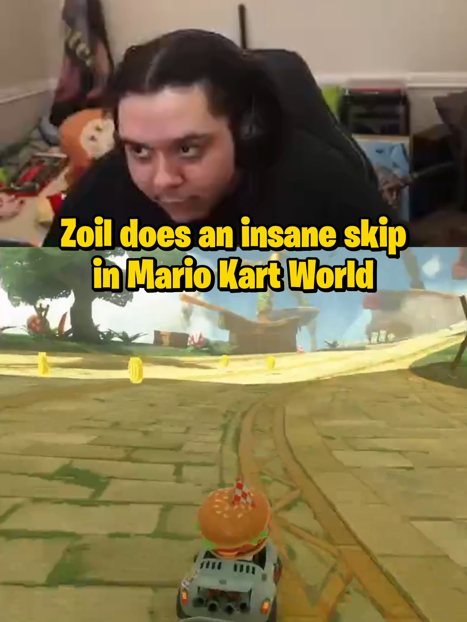 Zoil does an insane skip in Mario Kart World #zoil #ludwig #foryou #fyp #twitch