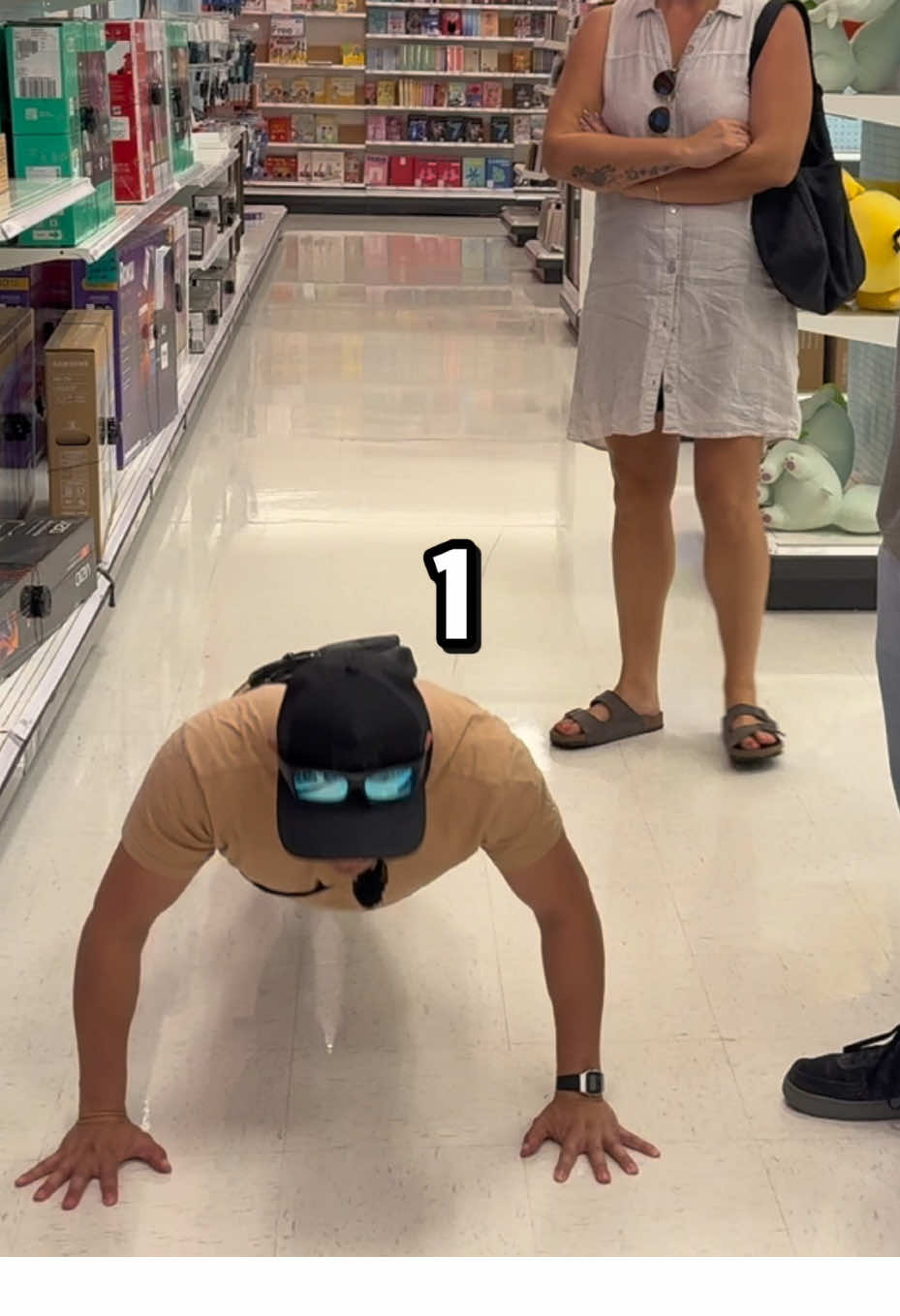 Can you do 20 push-ups for a free TV💪🏽⁉️ Buy ginger shots from @gngrlabs for more videos! #target #viral #fitnesschallenge #challenge #trend #mrbeast #winmoney #pushups #grateful 