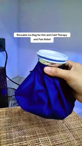 Reusable Ice Bag Hot Cold Therapy Sports Pack Injury First Aid Pain Relief Cold Compress Cool Fever Blue #hotandcoldcompress #icebag 