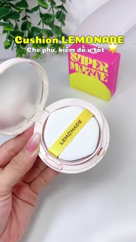 Phấn nước Lemonade kiềm dầu, che phủ tốt lắm nhe #lemonade #cushion #makeup 