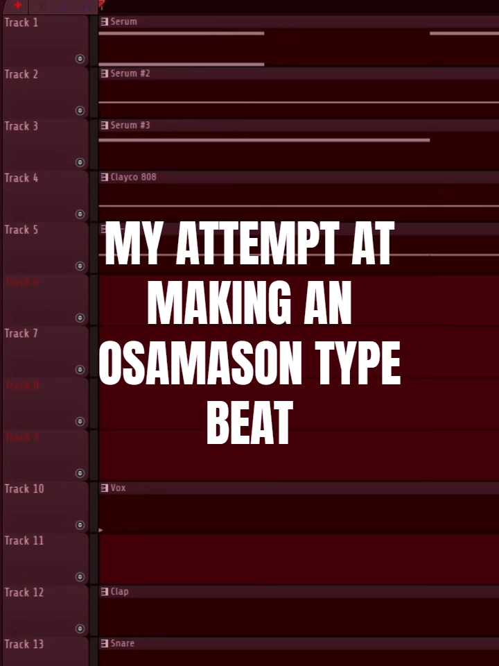 MY ATTEMPT AT MAKING AN OSAMASON TYPE BEAT #osamason #flstudio #fyp (coming soon on youtube link in bio)