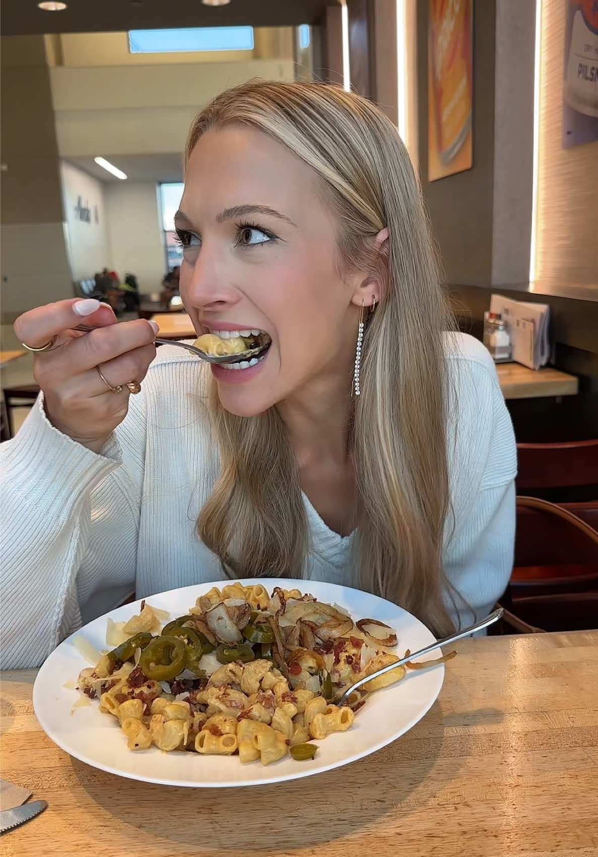Mac and Cheese girl for life (also cut Dylan some slack this is his first TikTok) #whitechicks #airport #macandcheese #salad 