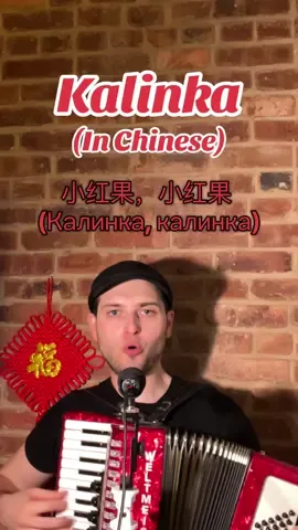 Калинка (Kalinka) – Russian folk song by Ivan Larionov, 1860. Performed in Chinese on accordion. Translated by Mr. Shlumpadink. #russia #china #fy #fyp #fypシ #trending #viral 