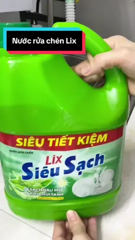 Nước rửa chén Lix 1 can 3,5kg #nướcrửachén #MẹGinRiViu #mẹbimsua #xâykenhtiktok #sạch #thơm 