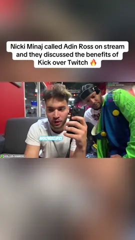 Nicki minaj is deciding between kick and twitch #music #nickiminaj #adinross #fyp #viral 