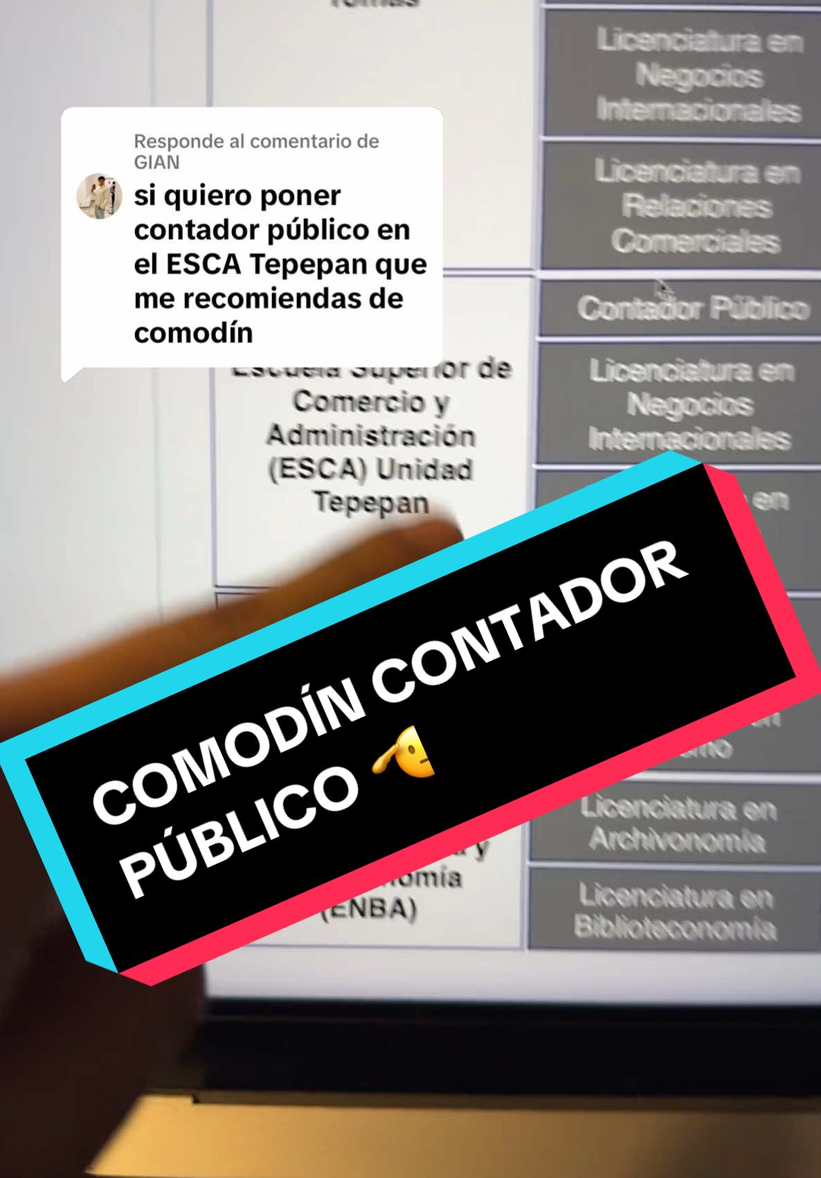Respuesta a @GIAN Comodín para Contador Público 😮‍💨 ¡Comenta tu carrera de primera opción y te ayudamos con la segunda! 🫡 #fyp #paratii #segundavueltaipn #ipn #aspiranteseleccionado #examendeadmisión #segundavuelta #politecnico 