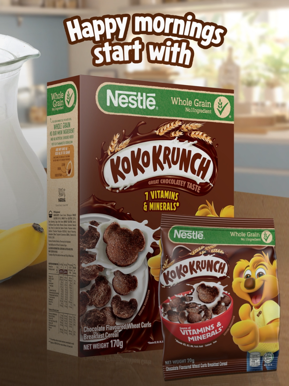 Looking for a nutritious breakfast?  Prepare a KOKO KRUNCH® breakfast bowl with milk and fruit!  ASC Ref No. N0108P061325N