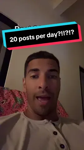 Posting 20 times a day legit is the definition of just post it! #20postsperday #justpostit #growyourtiktok 
