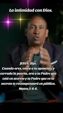 #Mateo, 5-6-6- La intimidad con Dios, predica Juan Carlos Harrigan.
