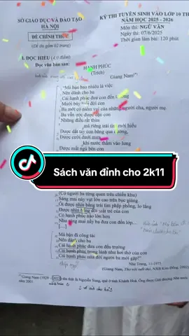 Quyển sách văn để ôn thi vào 10 mà 2k10 đã săn lùng trong thời gian vừa rồi, #2k11 nhất định phải có để chinh phục điểm văn đấy nhé. 01 quyển sách văn để ôn thi vào 10 giúp các em nắm chắc kiến thức, hiểu cách làm bài, sẵn sàng các dẫn chứng nghị luận xã hội đi cùng mọi thời đại. Nhiều #2k10 đã đỗ trường THPT top khi xuất phát sớm cùng sách văn của #vettbooks .  Nhanh tay chốt sách xuất phát sớm thôi 2k11 ơi! #2k11xps #2k11hocgioikokho #sachthamkhao  #nhasachvett 