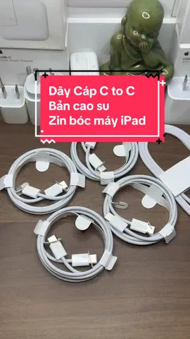 Dây Cáp C to C bản cao su zin bóc máy iPad. Hàng chính hãng Apple. Bảo hành 12 tháng 