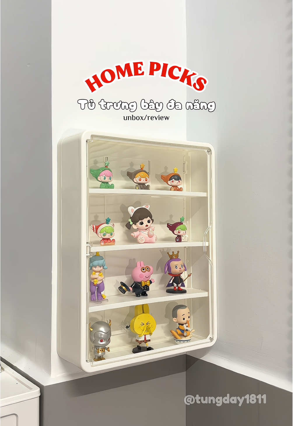 Dùng để mỹ phẩm hoặc vật dụng iu thích đều được nha ✨ #hoptrungbay #ketrungbaysanpham #tutrungbaymohinh #tudungmypham #unboxing #review #tudecor #xuhuong #viralvideo #tungday1811 #muataitiktokshop 