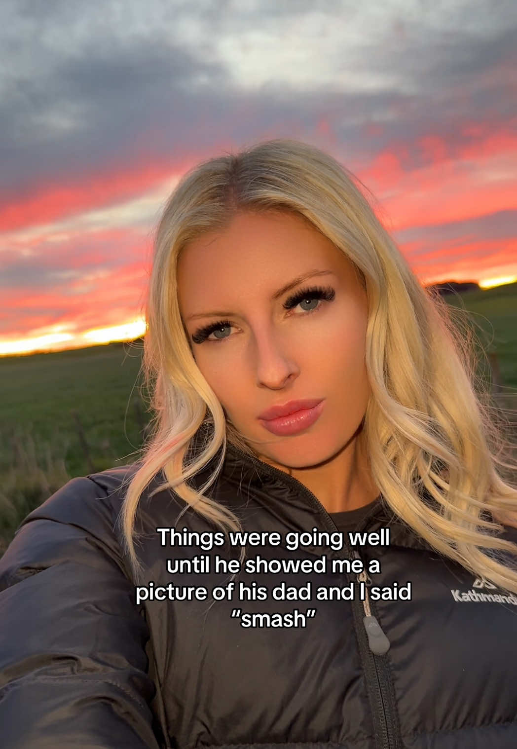 Can’t blame a girl #goldenhour #smashorpass #countrygirl