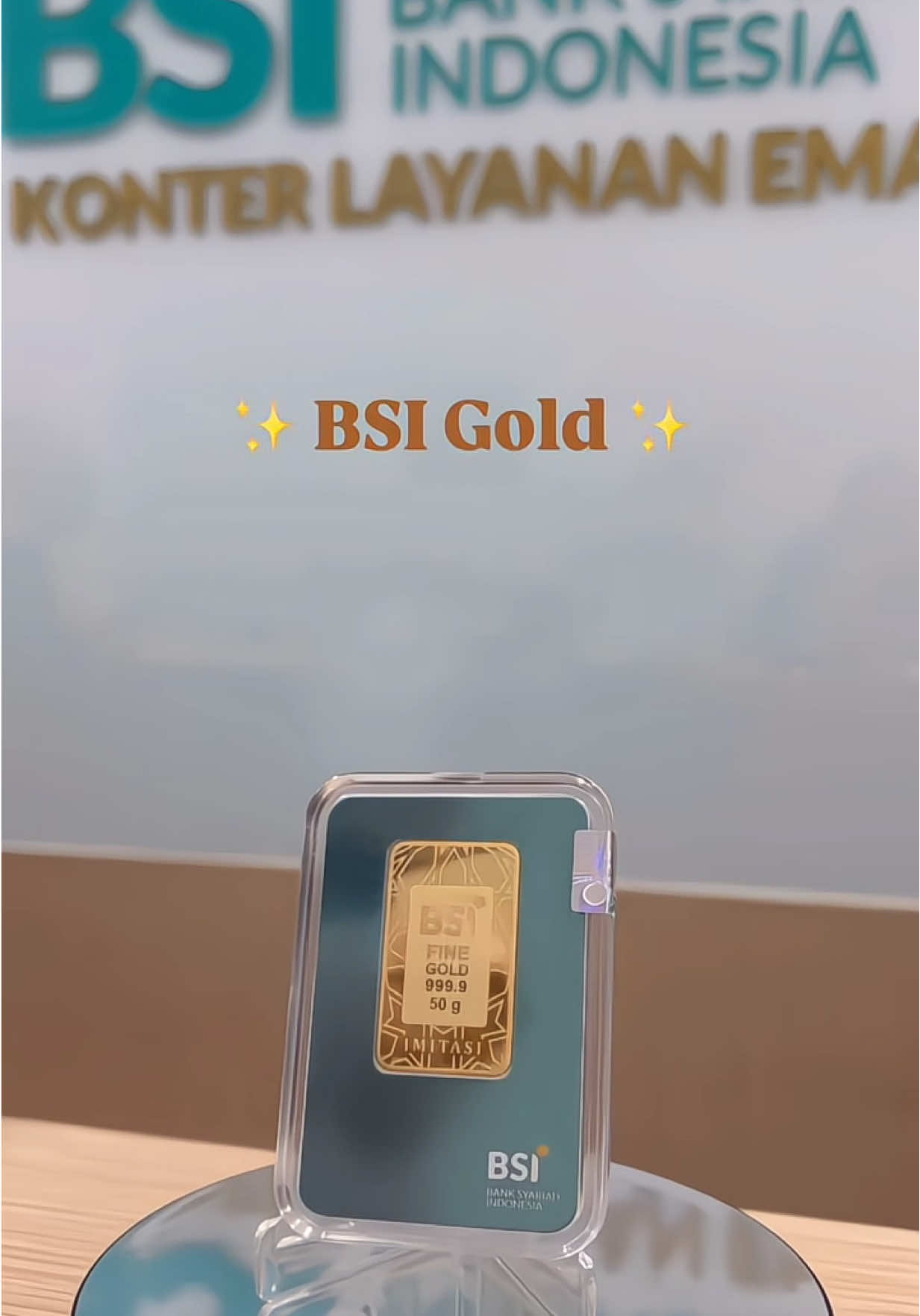 🌟 Investasi Emas BSI GOLD, Kini Bisa Dicicil! 🌟 @Life with BSI  Daripada uang habis begitu saja tanpa arah, yuk mulai bijak mengatur keuangan dengan berinvestasi emas logam mulia dari Bank Syariah Indonesia! ✨ Kenapa pilih BSI Gold? ✅ Emas logam mulia berkualitas ✅ Bisa dibeli tunai atau cicilan ✅ Cicilan ringan & aman ✅ Sesuai prinsip syariah 💡 Gak perlu nunggu punya dana besar! Dengan cicilan dari BSI, kamu bisa mulai investasi emas dari sekarang. Lebih aman dari inflasi, dan bisa jadi tabungan jangka panjang yang bernilai. 💬 Tertarik? Tinggalkan komentar atau langsung DM untuk info lengkapnya. Ayo, wujudkan masa depan finansial yang lebih stabil bersama BSI Gold! ✨