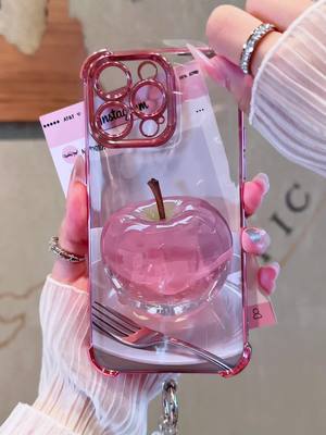 Case HP Universal untuk Semua Model,Desain ApelKristal 3D.