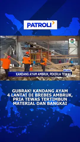 Kandang ayam 4 lantai ambruk, penjaga tewas tertimpa material dan kotoran ayam. #patroli #patroliindosiar #newsindosiar #fypdong #fypage #fypシ #viral #trending #beritatiktok #fyp #berita #beritahariini #beritaviral