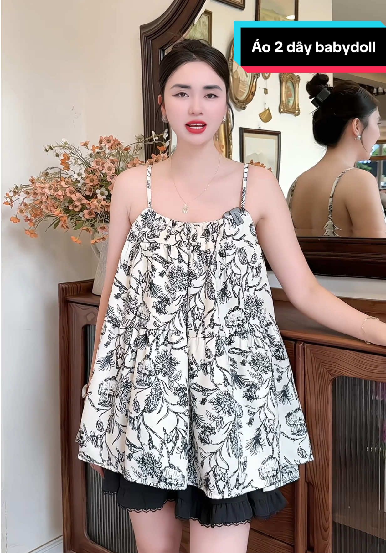 Babydoll 2 dây siu xinh hehe #thudongxudaily #review #xuhuongtiktok #fyp #babydoll #babydolldress #ao2day 