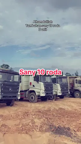 Pertanggal 10-7-2025 Sany 10 roda 3 unit masuk site MBL Ikut meramaikan#fyppppppppppppppppppppppp 