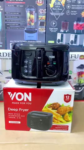 VON Brand Electric Deep Fryer 1800 watt | Nonstick Aluminum Pot 2.5 Liter  . 03371688488 . . . #vonfryer  #electricdeepfryer  #stainer  #cooltouchsurface  #adjustablethermostat  #1800watt  #viral  #unfreezemyaccount  #fryer  #stainlesssteel  #electronics #crockery #unboxing  #unboxingvideo  #onlinebusiness  #imported  #highquality  #fyp  #trending  #KitchenHacks  #kitchengadgets  #homeappliances  #ktchenessentials 