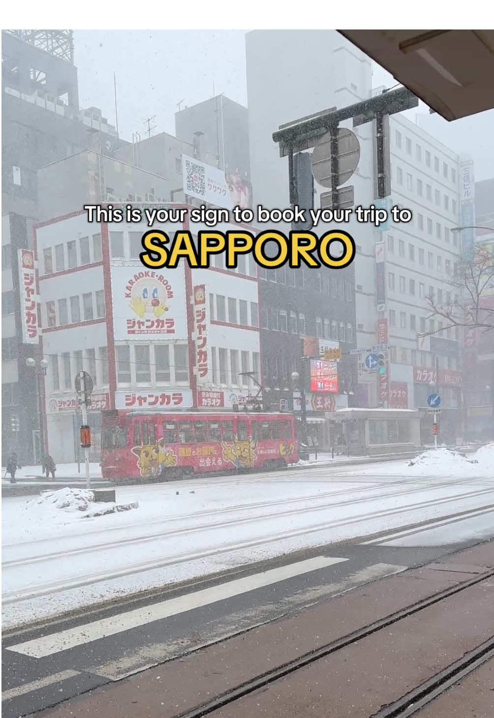 This is your sign to book that SAPPORO trip ❄️ #winterinjapan, #japantravel, #japanholiday, #traveldestinations, #snowytokyo #hokkaido #sapporo   